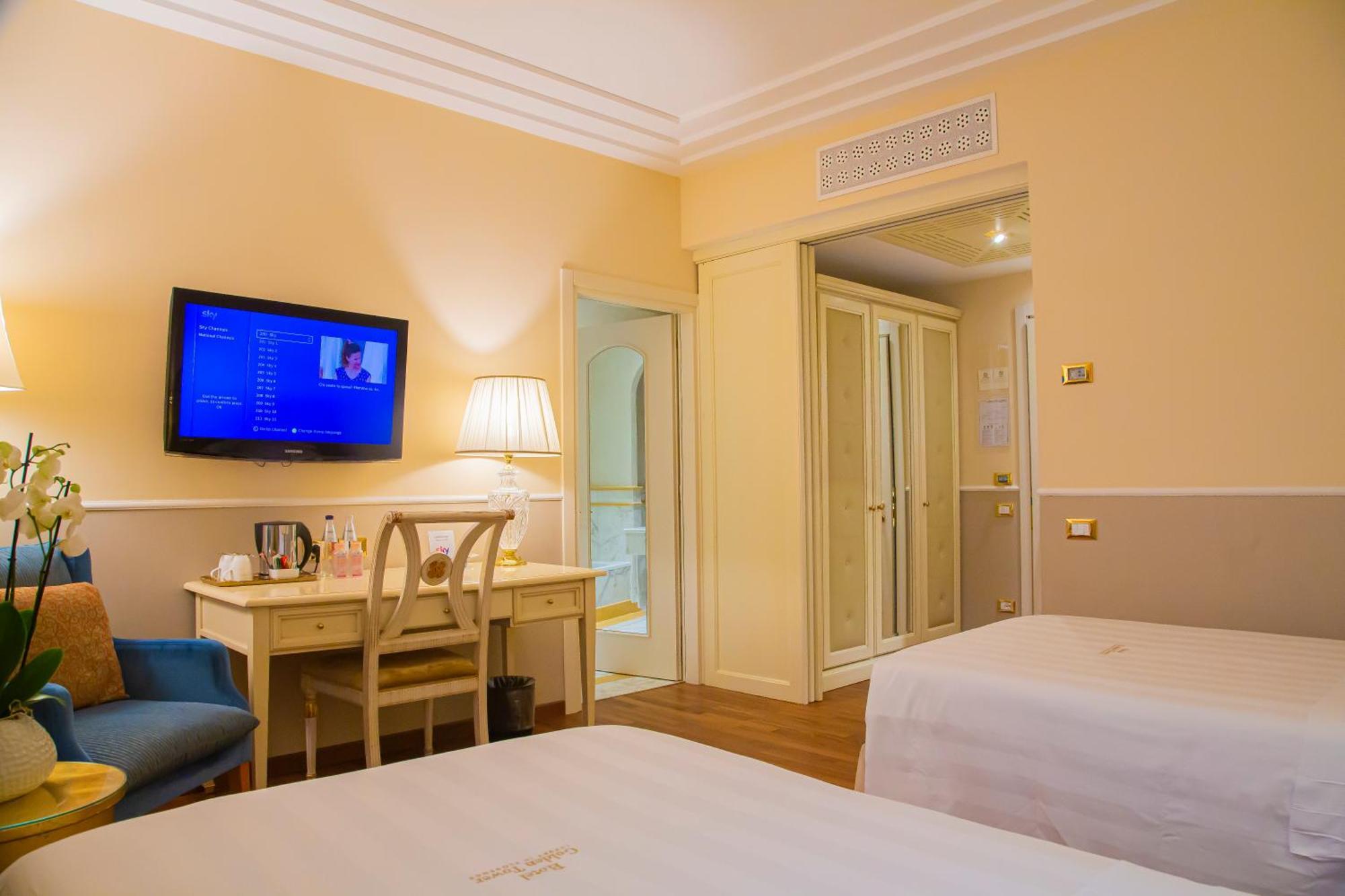Golden Tower Hotel & Spa Florence Exterior photo Deluxe Room