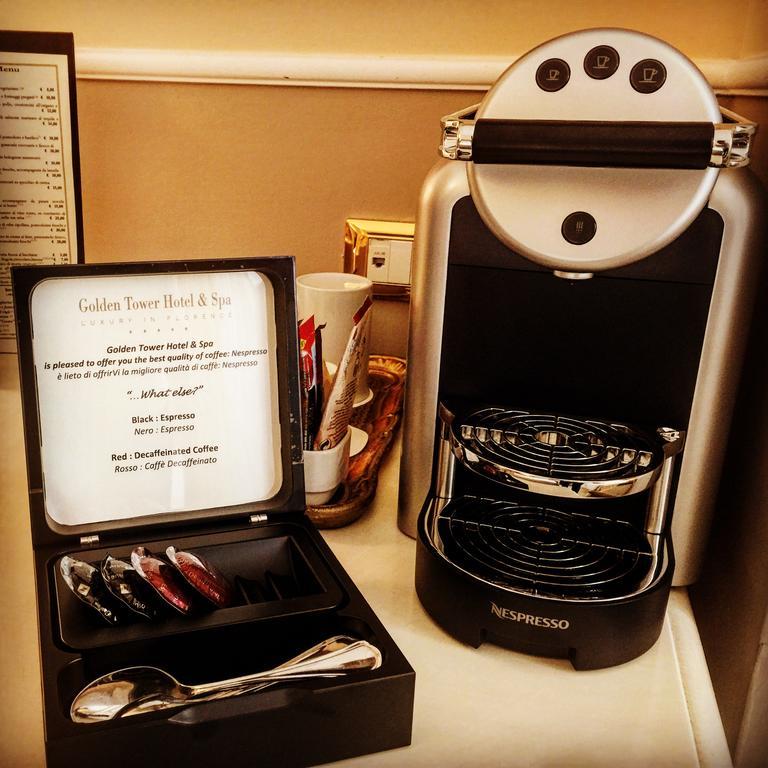 Golden Tower Hotel & Spa Florence Exterior photo A Nespresso coffee machine